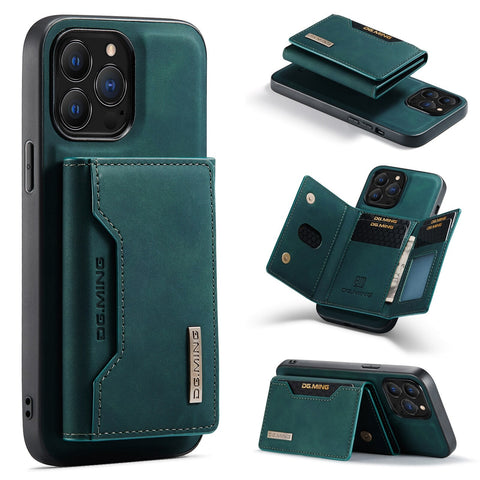 Magnetic Leather Case With Card Holder For iPhone
