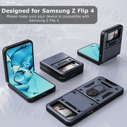 Magnetic Shockproof Case with Camera Cover For Samsung Galaxy Z Flip 4 - casetiphone