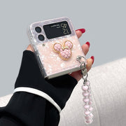 Cute Pink Phone case For Samsung Galaxy Z Flip 4, Z Flip 3 - casetiphone