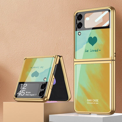 Plating Tempered Glass case For Samsung Galaxy Z Flip 4 - casetiphone