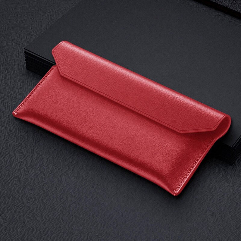 Genuine Leather Magnetic Pouch Case For Samsung Galaxy Z Fold 4 - casetiphone