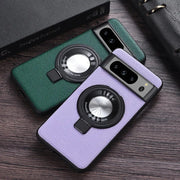 Premium Leather Magnetic Wireless Charging Case For Google Pixel 8 Series