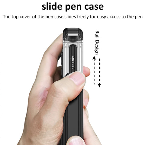 All-included Pen Case With Back Screen Glass Cover For Galaxy Z Fold 4 - casetiphone