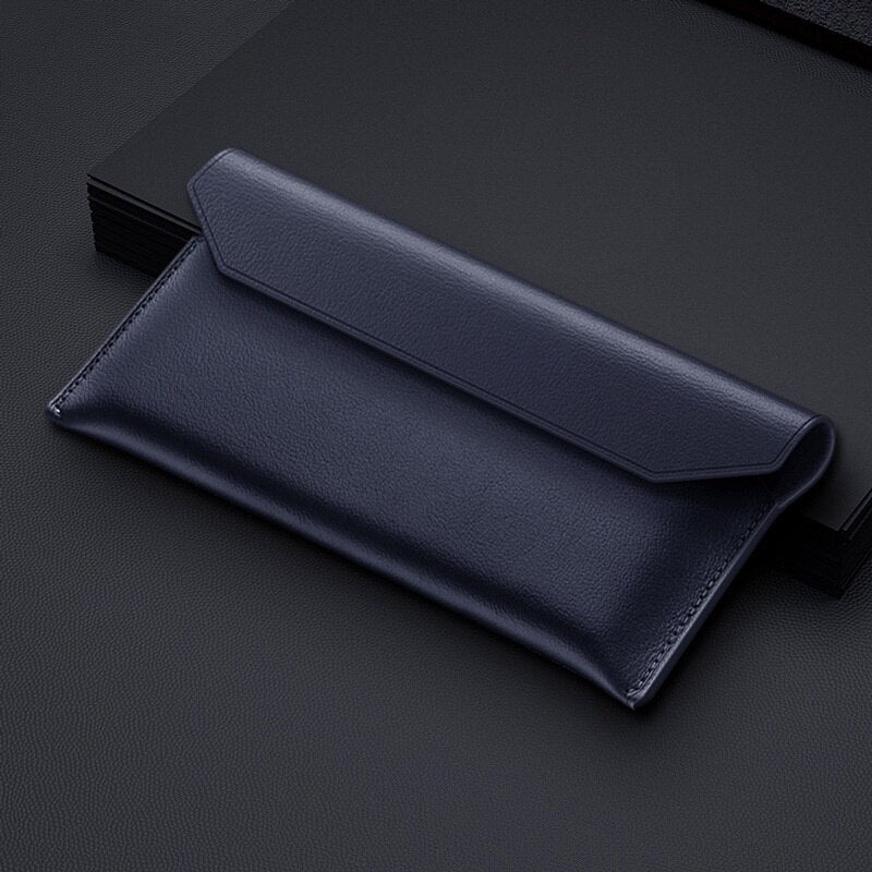 Genuine Leather Magnetic Pouch Case For Samsung Galaxy Z Fold 4 - casetiphone