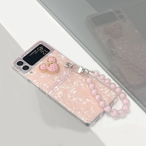 Cute Pink Phone case For Samsung Galaxy Z Flip 4, Z Flip 3 - casetiphone