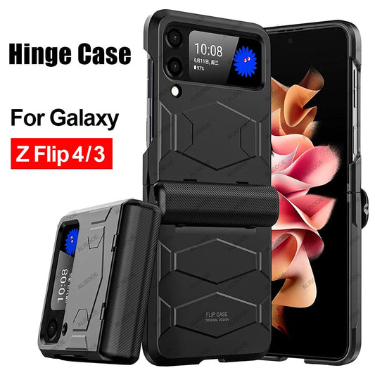 Hinge Full Protect Armor Hard Plastic PC Cover Z Flip4 Flip3 - casetiphone
