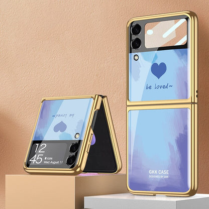 Plating Tempered Glass case For Samsung Galaxy Z Flip 4 - casetiphone
