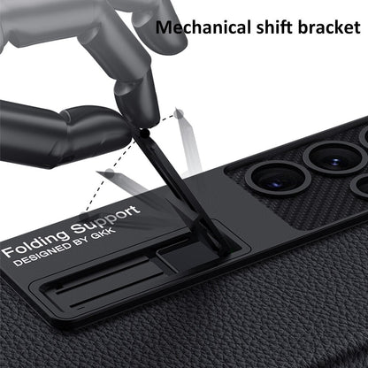 Shockproof Hard Plastic Case with Bracket for Samsung Galaxy S23 Series - casetiphone