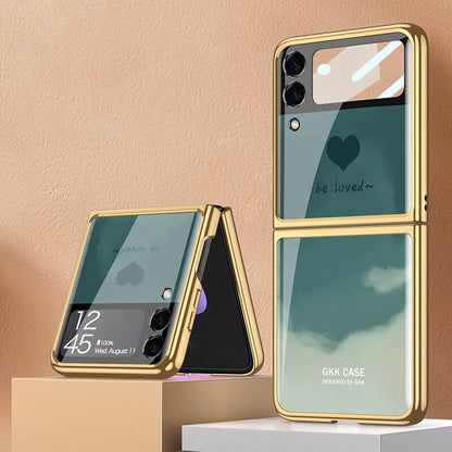 Plating Tempered Glass case For Samsung Galaxy Z Flip 4 - casetiphone
