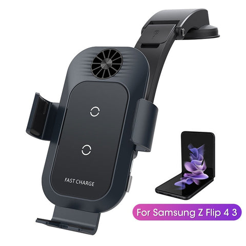 Dual Coil Car Wireless Charger For Samsung Galaxy Z Flip 4 - casetiphone
