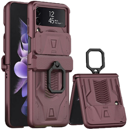 Magnetic Hinge All-Package Case For Samsung Galaxy Z Flip4 & Z Flip3 Case Back Slide Camera Protection - casetiphone