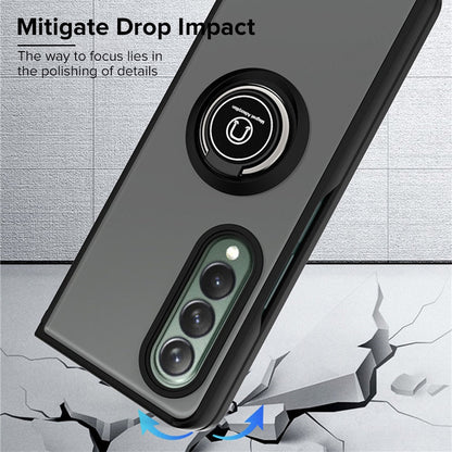 Magnet Holder Ring Armor Case For Samsung Galaxy Z Fold 4 - casetiphone