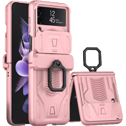Magnetic Hinge All-Package Case For Samsung Galaxy Z Flip4 & Z Flip3 Case Back Slide Camera Protection - casetiphone