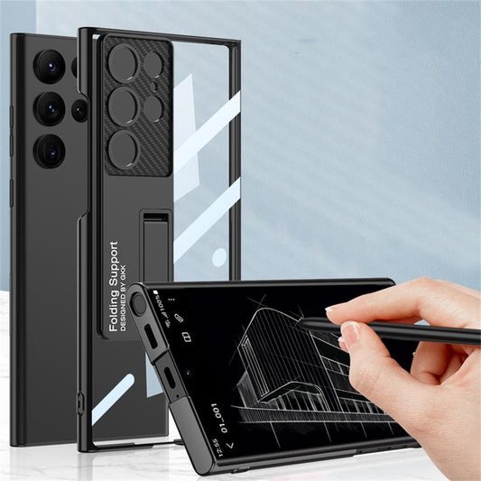 Transparent Shockproof case with Bracket Holder For Samsung Galaxy S23 Series - casetiphone