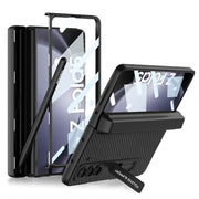 Magnetic Leather Case with Hinge Pen Slot For Samsung Galaxy Z Fold 5