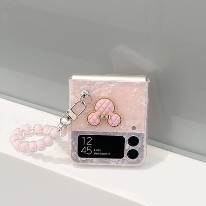 Cute Pink Phone case For Samsung Galaxy Z Flip 4, Z Flip 3 - casetiphone