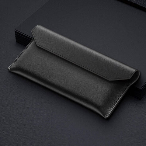 Genuine Leather Magnetic Pouch Case For Samsung Galaxy Z Fold 4 - casetiphone