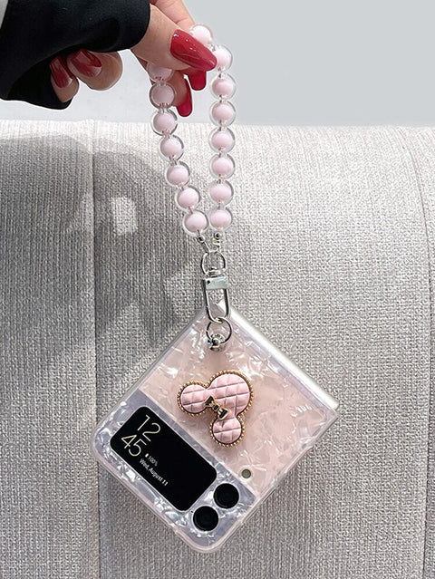 Cute Pink Phone case For Samsung Galaxy Z Flip 4, Z Flip 3 - casetiphone