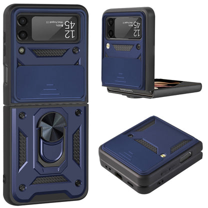 Magnetic Shockproof Case with Camera Cover For Samsung Galaxy Z Flip 4 - casetiphone