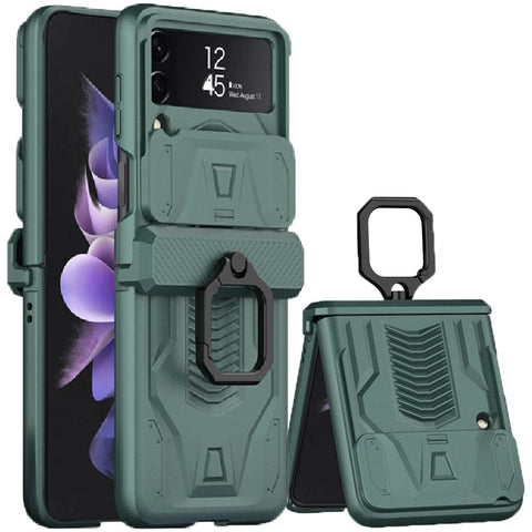 Magnetic Hinge All-Package Case For Samsung Galaxy Z Flip4 & Z Flip3 Case Back Slide Camera Protection - casetiphone