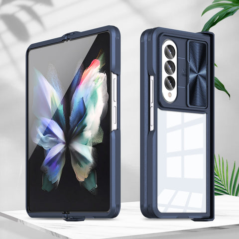 Anti-Drop Clear Case Slide Camera Protection for Samsung Galaxy Z Fold 4 - casetiphone