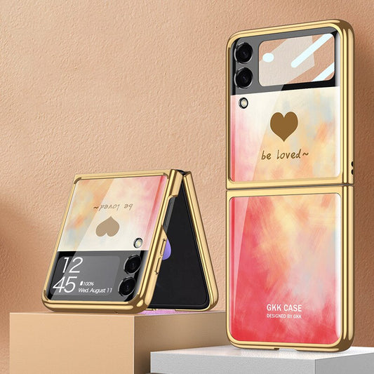Plating Tempered Glass case For Samsung Galaxy Z Flip 4 - casetiphone