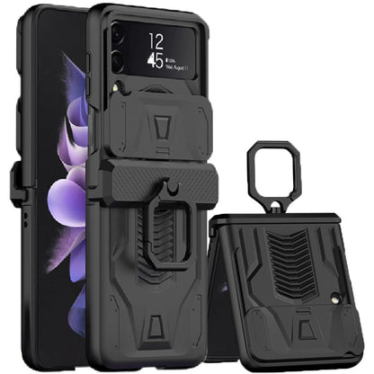 Magnetic Hinge All-Package Case For Samsung Galaxy Z Flip4 & Z Flip3 Case Back Slide Camera Protection - casetiphone