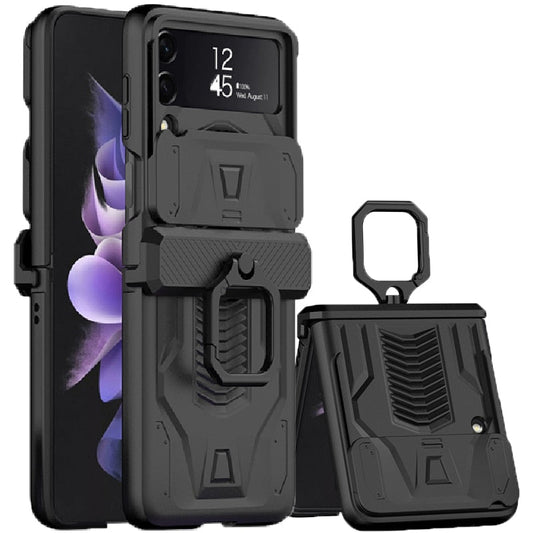 Magnetic Hinge All-Package Case For Samsung Galaxy Z Flip4 & Z Flip3 Case Back Slide Camera Protection - casetiphone