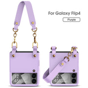 Luxury Case With Strap For Samsung Galaxy Z Flip 4 - casetiphone