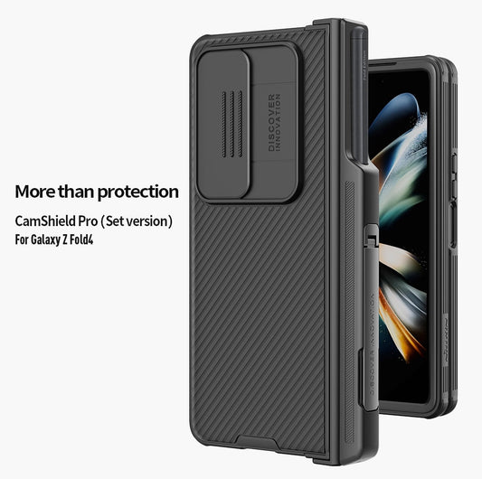 Case with Slide Camera Protector & Kickstand With S-Pen Pocket For Samsung Galaxy Z Fold 4 - casetiphone
