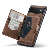 Leather Wallet Magnetic Case For Google Pixel 6 - casetiphone