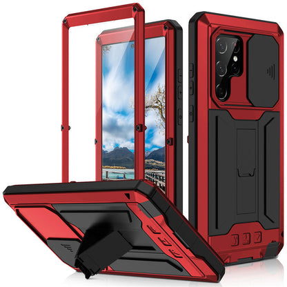 Metal Anti-fall With Stand Cover For Samsung Galaxy S22 Series - casetiphone