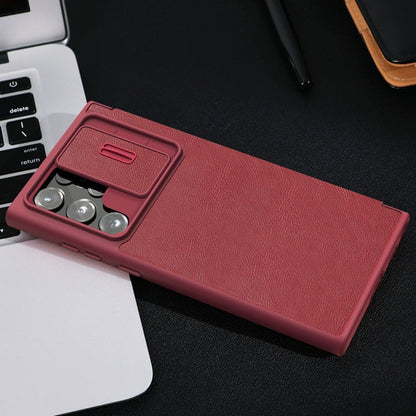 Luxury Camera Protection Flip Leather Case For Samsung Galaxy S22 Series - casetiphone