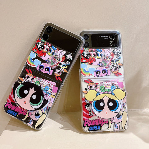 Cute Cartoon Bracket Case for Samsung Galaxy Z Flip 3 - casetiphone