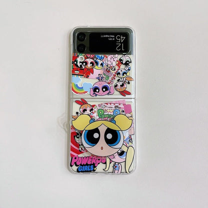 Cute Cartoon Bracket Case for Samsung Galaxy Z Flip 3 - casetiphone