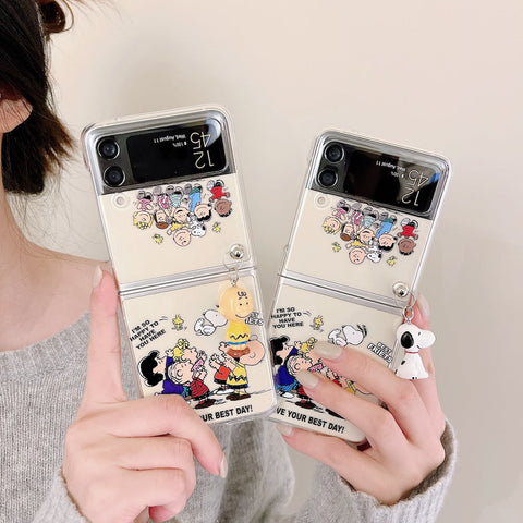 Cute Cartoon Doll Phone Case for Samsung Galaxy Z Flip 3 - casetiphone