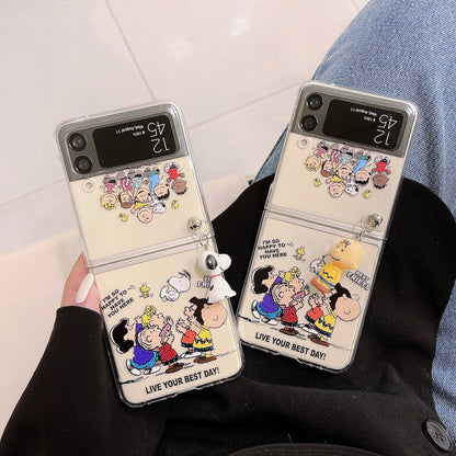 Cute Cartoon Doll Phone Case for Samsung Galaxy Z Flip 3 - casetiphone
